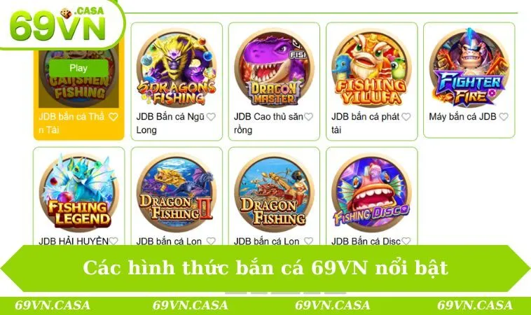 Bắn cá 69VN 1 Các hình thức bắn cá 69VN nổi bật