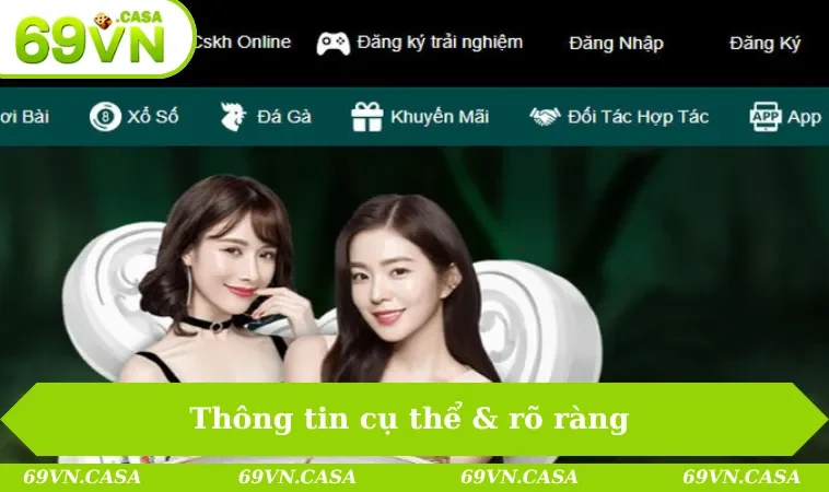 Thông tin cụ thể & rõ ràng về chính sách bảo mật tại nhà cái 69VN